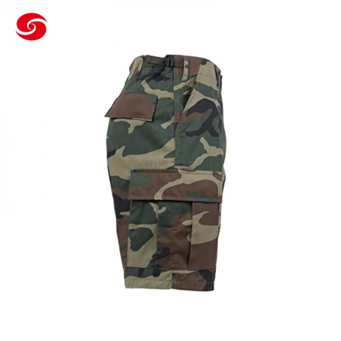 Wholesale Tactical Military Camouflage with Pockets Cotton Short Pants for Men