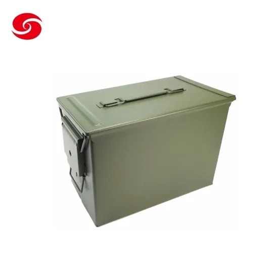 Green Army Standard M2a1 Gd1002 Metal Ammo Can/ Metal Bullet Storage Tool Box/Aipu Wholesale Waterproof Military Metal Ammo Can