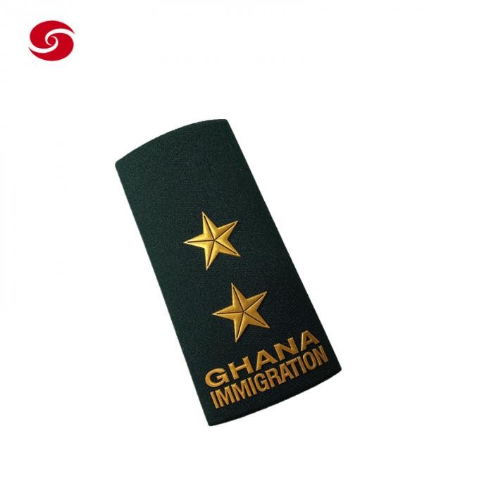 Ghana Africa Military Parade Officer Dress Uniform Rank Shoulder Army Print Badge