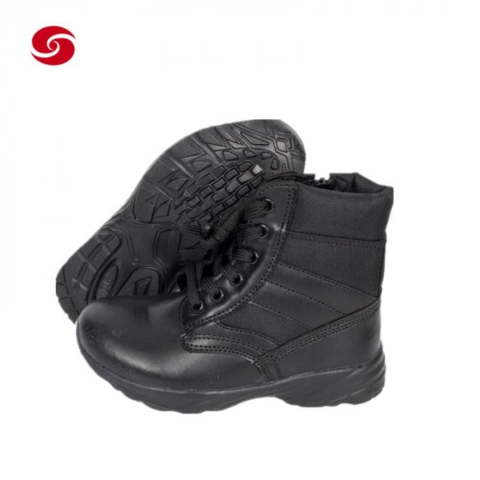 Black Tactical Boots/Army Boots/Combat Boots/Men Shoes Boots/Solider Boots/ Leather Boots/Police Boots