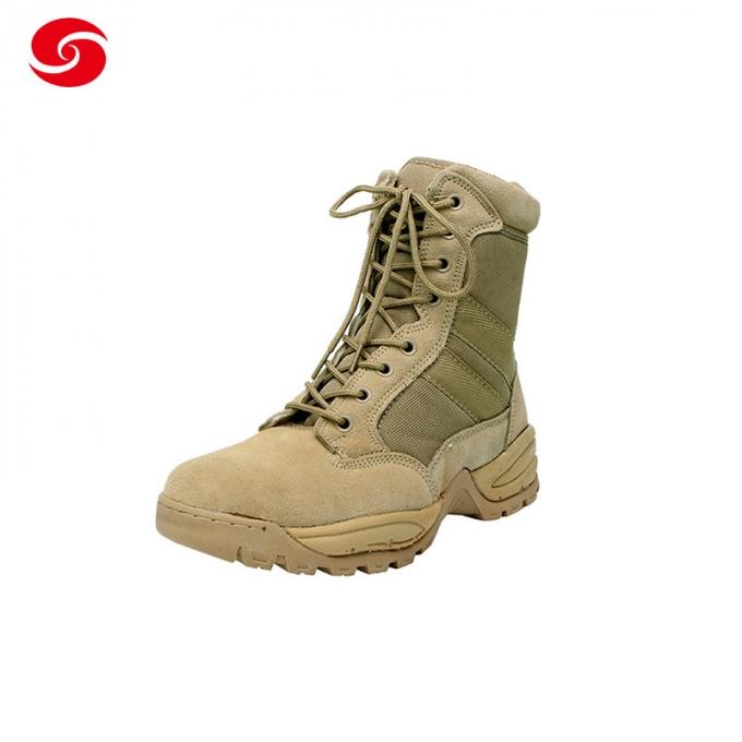 MD Sole Desert Boots Suede Leather Tactical Boots Khaki Army Boots