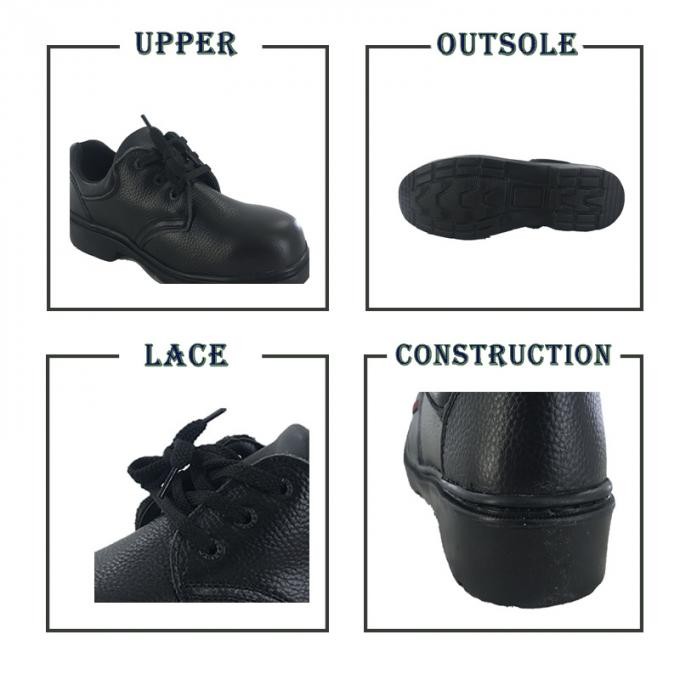 Leather Rubber Functional Safety Shoes for Electrician with Steel Toe