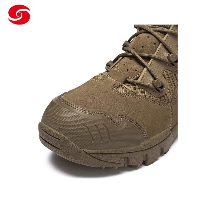 Coyote Cow Leather Nylon Fabric Tactical Mend's Boots Military Shoes