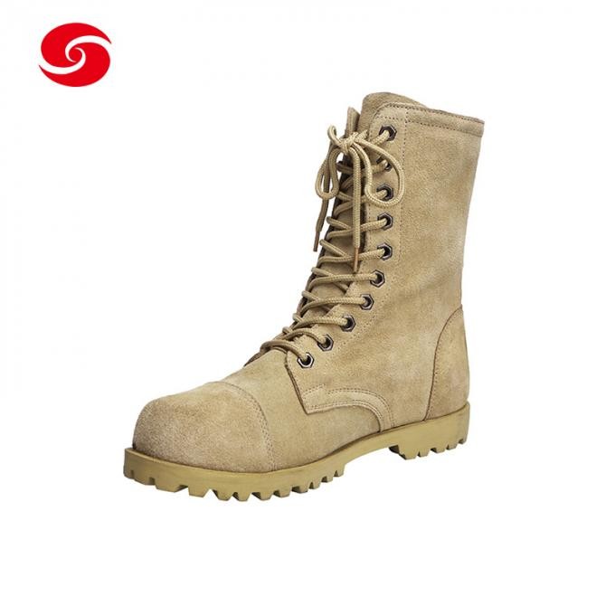Desert Color Full Suede Leather Boots Mend's Boots Military Boots