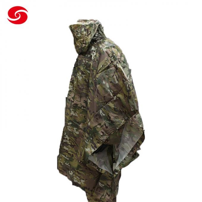 Police Coating Military Light Weight Army Outdoor Raincoat Army Woodland Camouflage Poncho