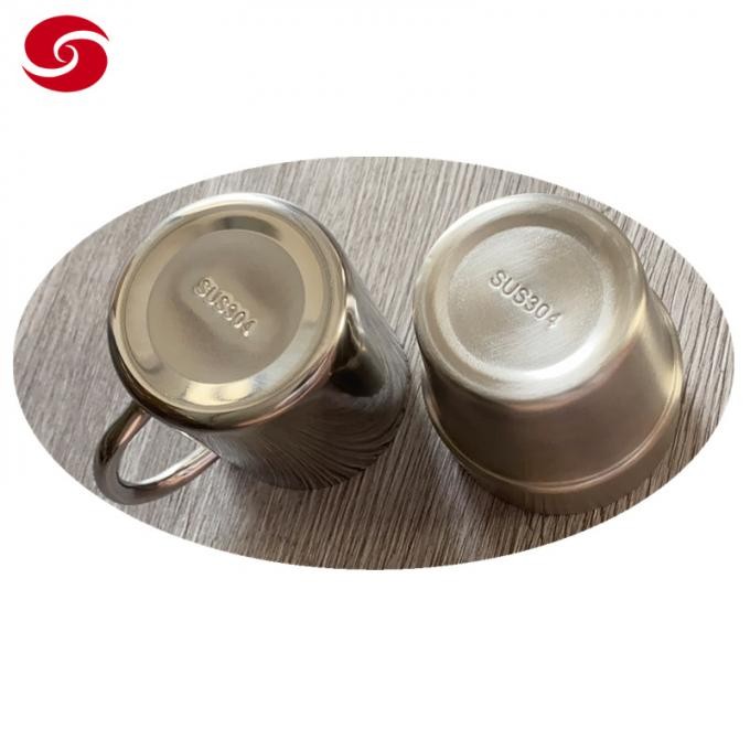 Double Walled SUS304 Stainless Steel Mug Cup with Customized Laser Logo