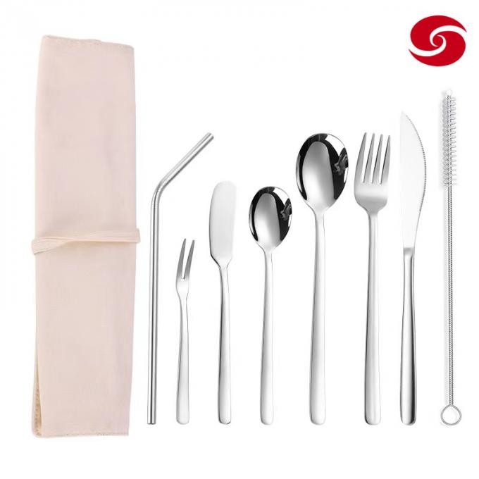 Personal Dining Stainless Steel Cutlery Set Sliverware Mirror Polish Spoon Fork