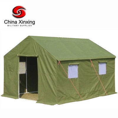 300GSM Polyester Canvas Waterproof 10 Man Military Relief Tent/ Size 6*4.8*1.6*3.2m for Outdoor Military Waterproof Tent