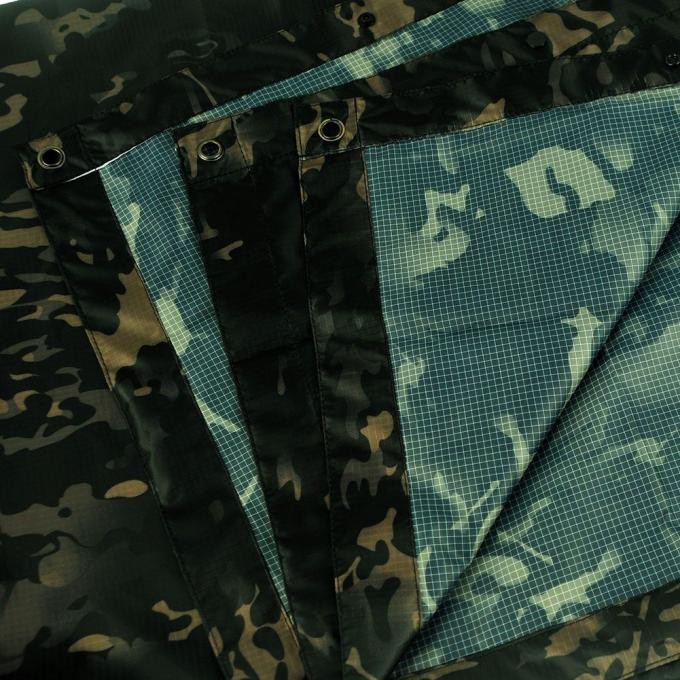 Outdoor Polyester Military Rain Coat with PU Coating