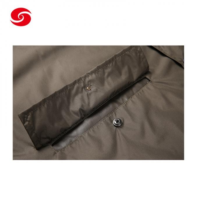 Olive Green Color Mend's Long Rain Coat for out Door