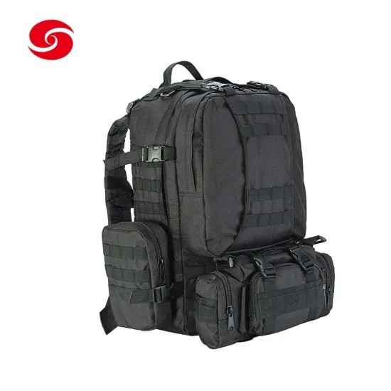 Large Size Army Standard Outdoor Detachable Backpack/Black Multifunctional Military Army Tactical Molle Detachable Backpack