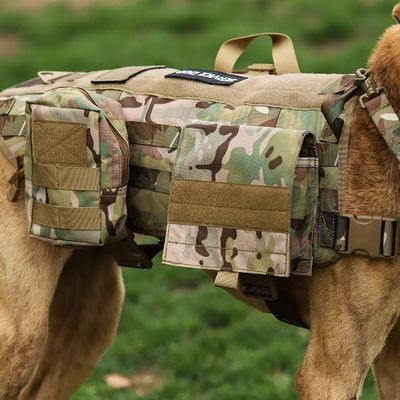 Tactical Military Police Customized Breathable Mesh Dog Harness Pet Vest for Man