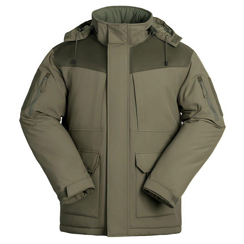 Mid-length heavy cotton coat