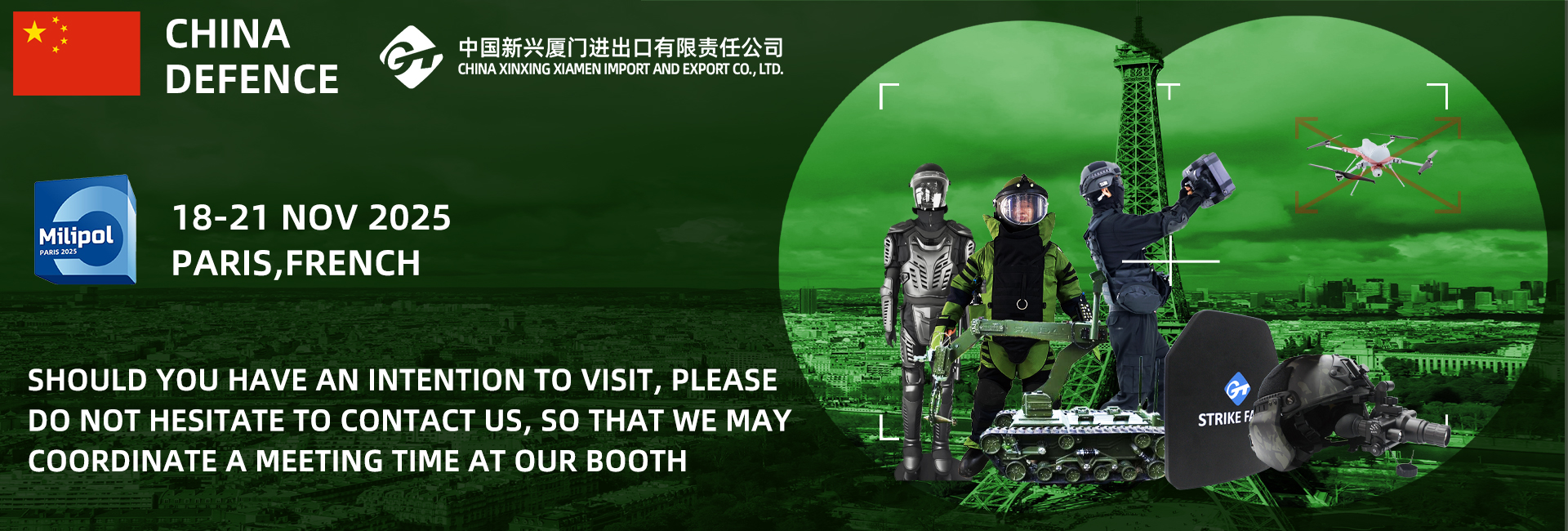 bienvenue sur notre stand au salon de la défense INDO et au salon EXPO SEGURIDAD