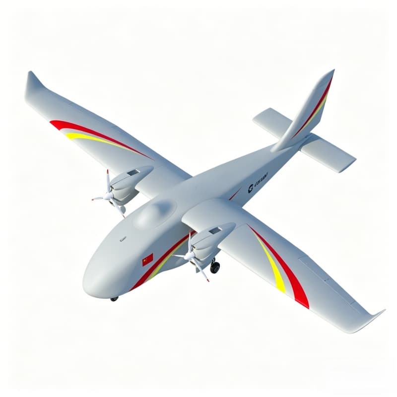 360m short takeoff cargo drone landing on rough gravel runway