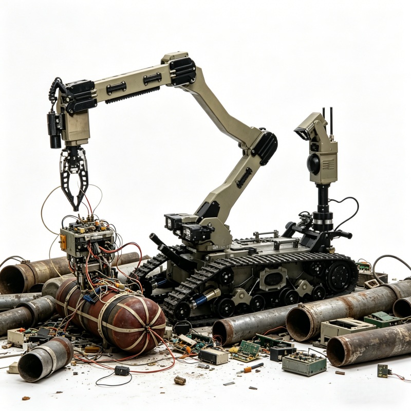 Trailblazer EOD robot 112kg advanced digital UGV 7-DOF arm variable track stance