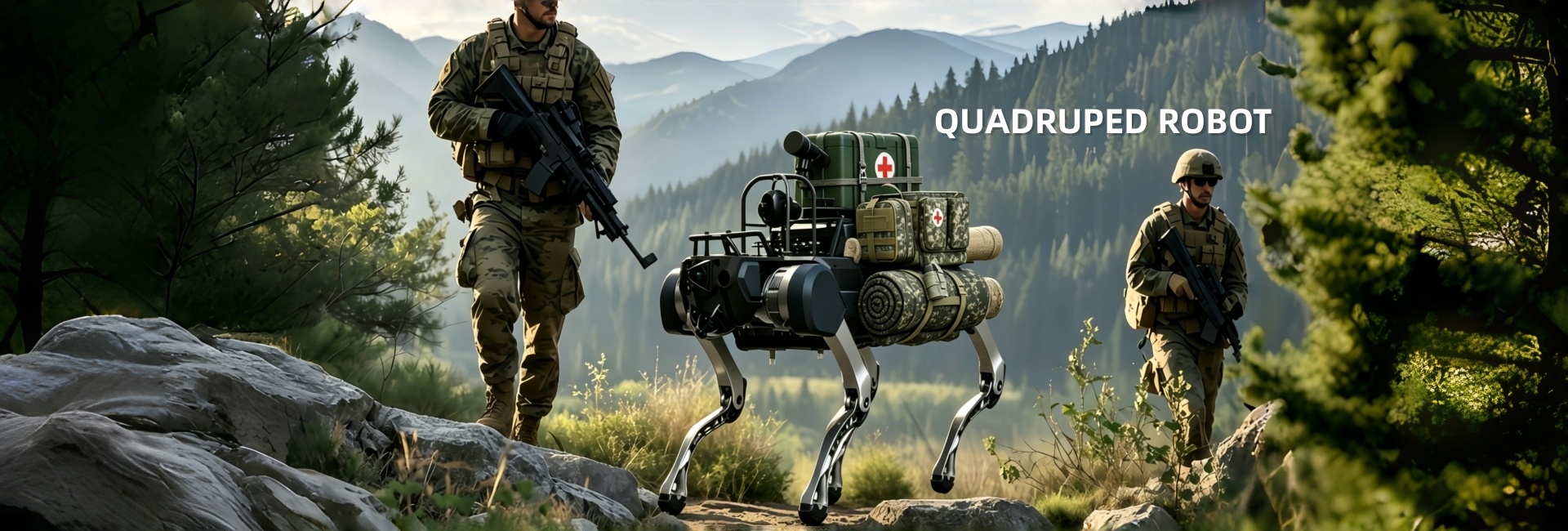 Opérations tactiques des robots quadrupèdes